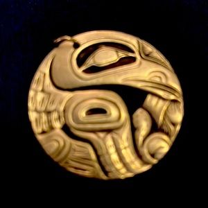 Frederick Pewter Canada Raven Pendant